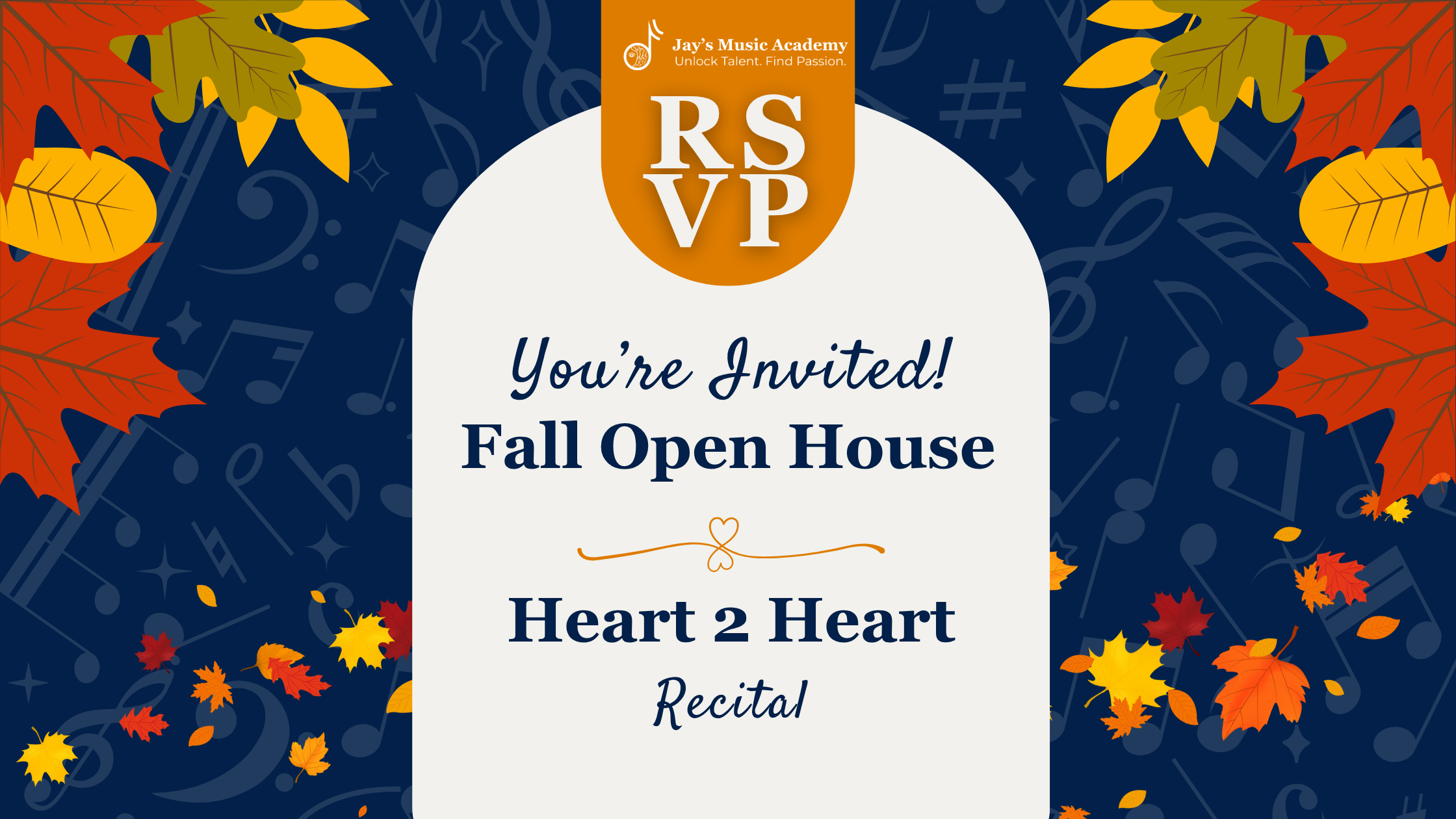 🎹 Big Changes, Bigger Dreams — Join Us for Our Fall Open House! 🎶 
